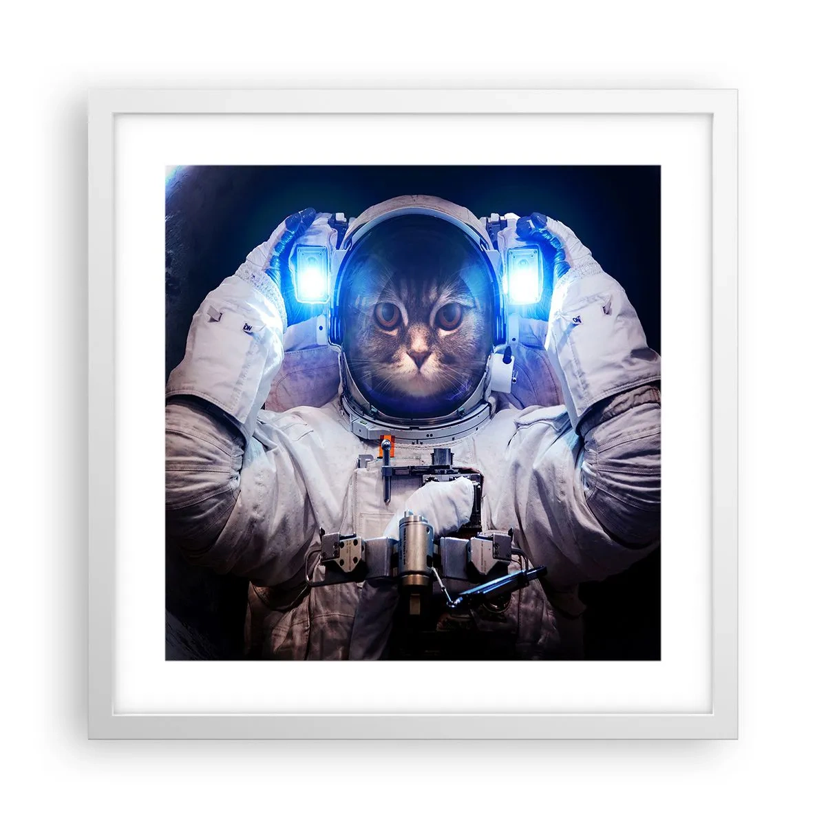 Affiche dans un cadre blanc - Poster - Houston, vous avez un problème - 40x40 cm