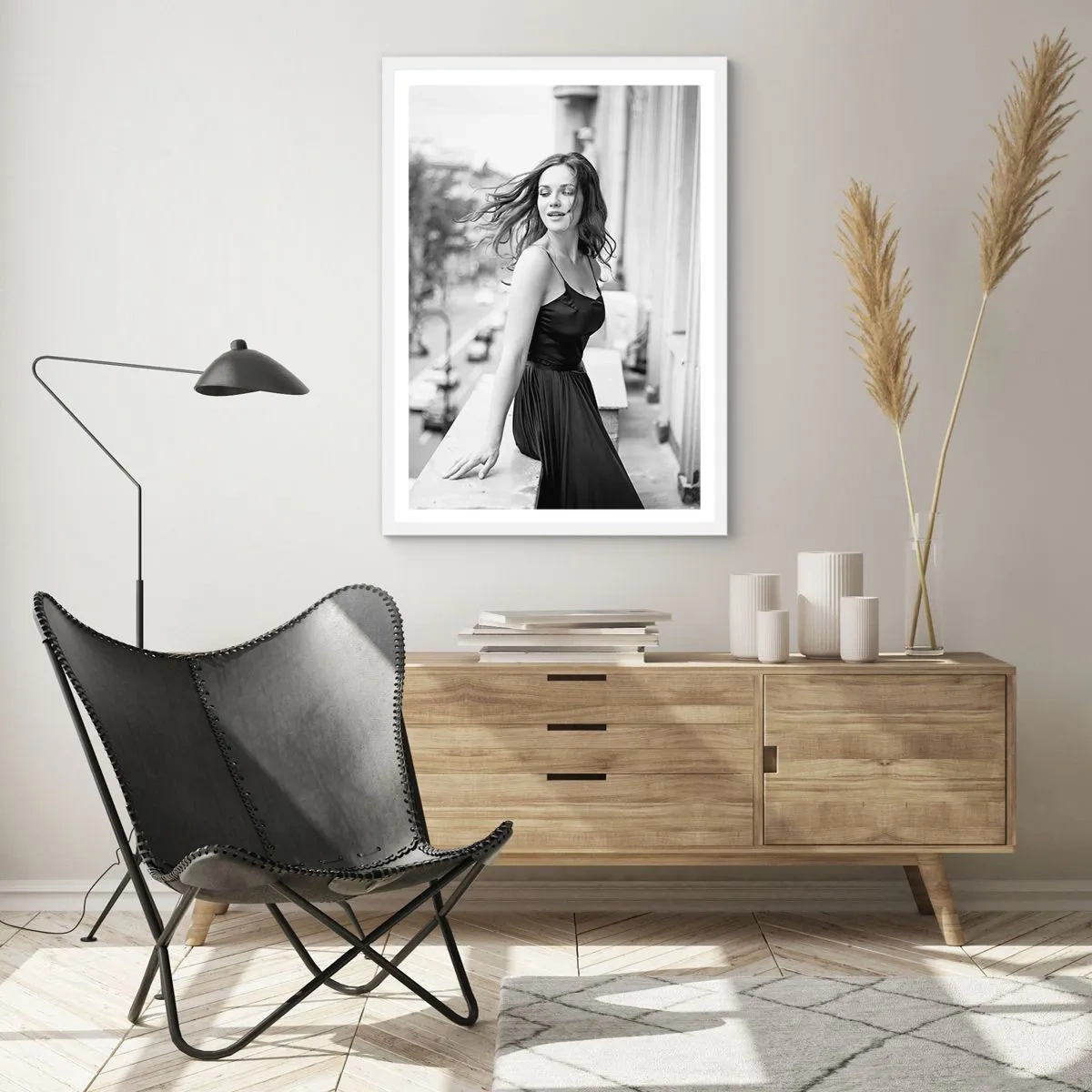 Affiche dans un cadre blanc - Poster - Certainement un Parisien - 70x100 cm