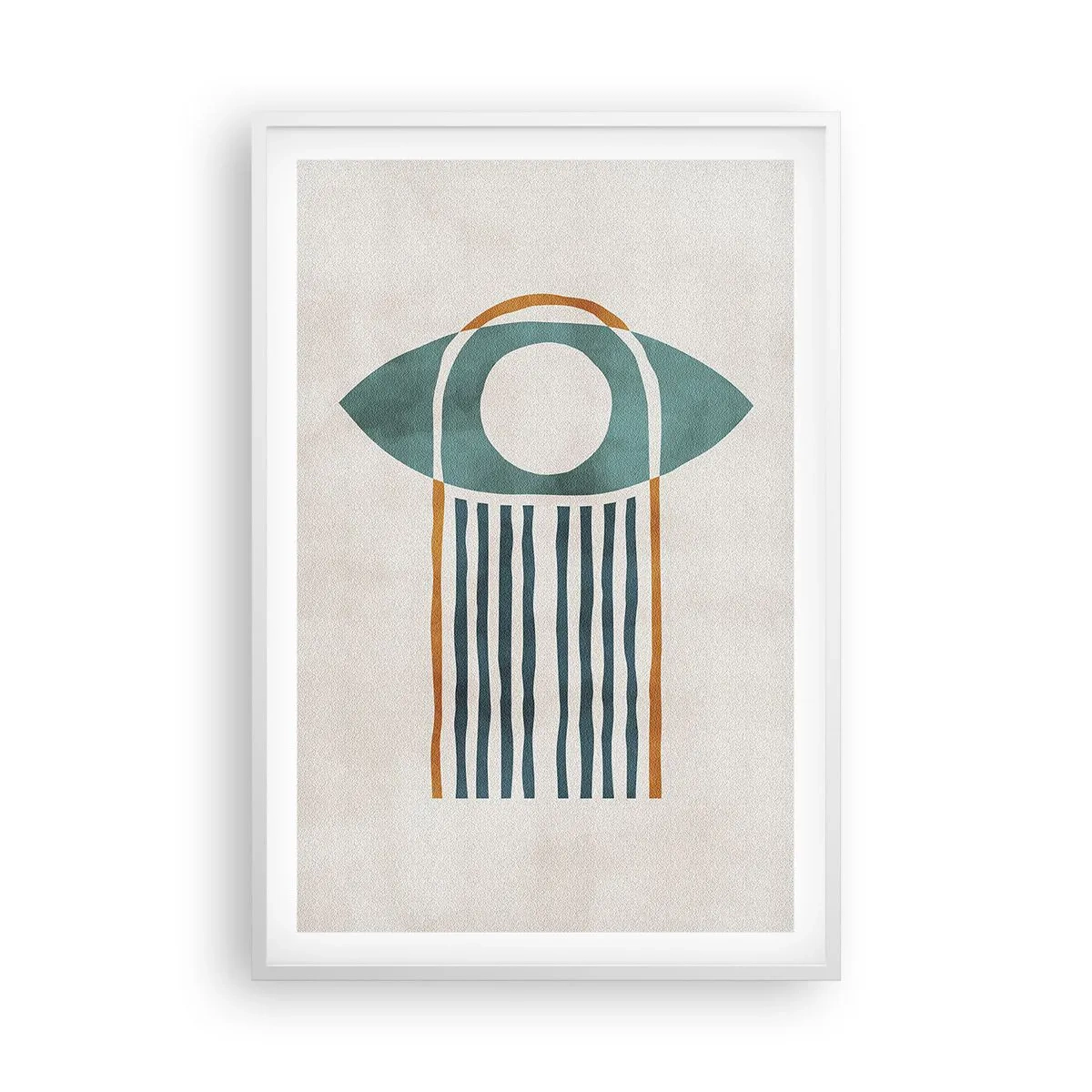 Affiche dans un cadre blanc - Poster - Signes et rituels - 61x91 cm