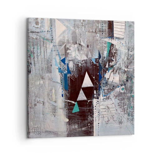 Impression sur toile - Image sur toile - Ordre prioritaire des triangles - 50x50 cm
