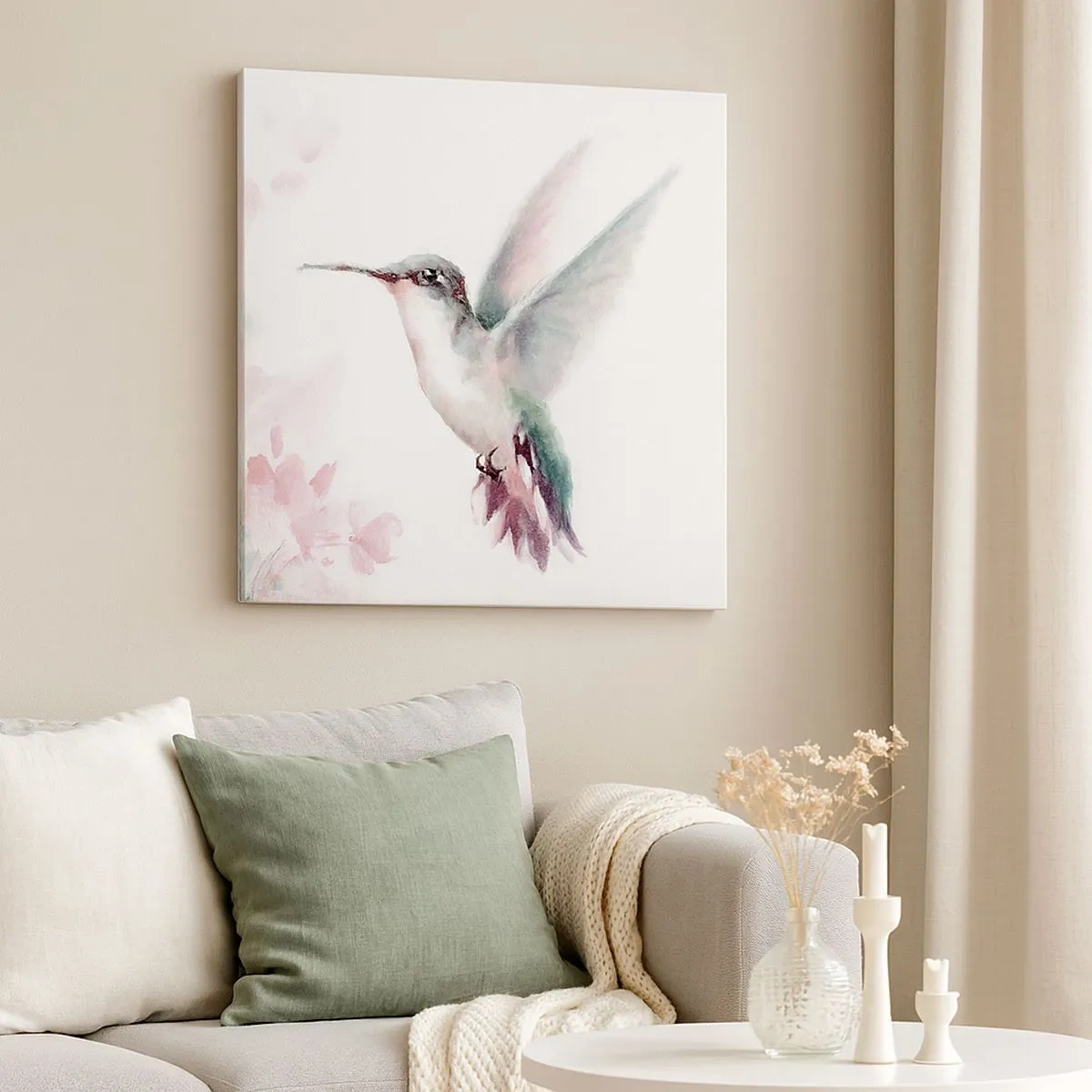 Impression sur toile - Image sur toile - Immortalisé dans un battement - 30x30 cm