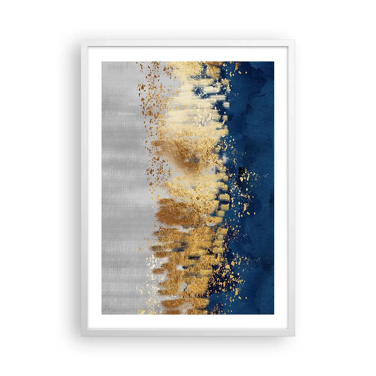 Affiche dans un cadre blanc - Poster - Une composition moderne et pétillante - 50x70 cm