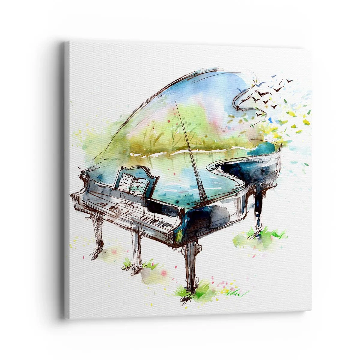 Impression sur toile - Image sur toile - Enchanté en musique - 40x40 cm