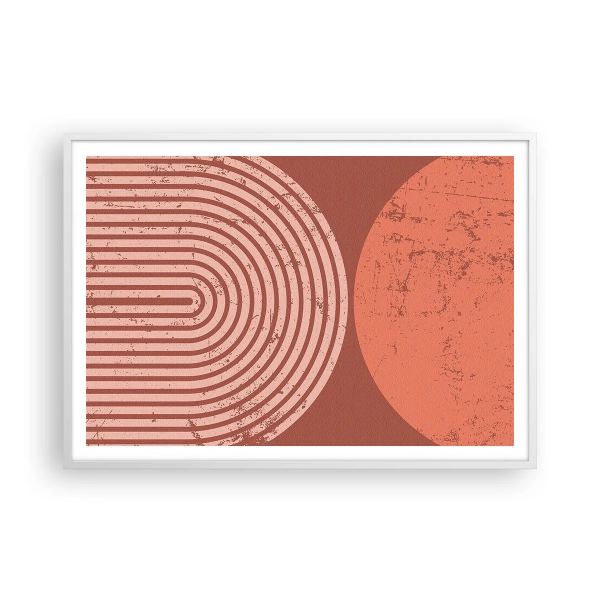 Affiche dans un cadre blanc - Poster - Une relation proche - 100x70 cm