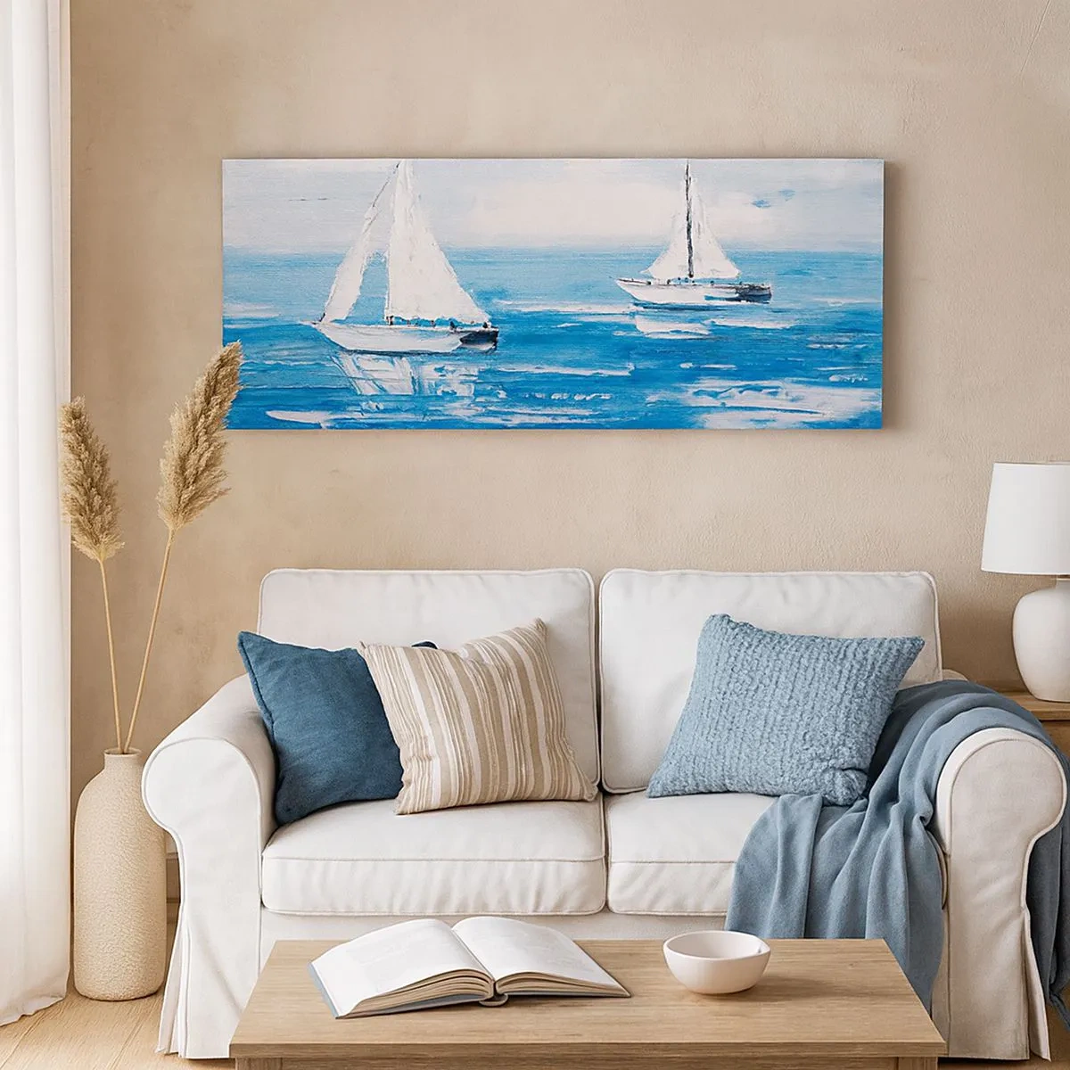 Impression sur toile - Image sur toile - Avec un ami à mes côtés - 100x40 cm