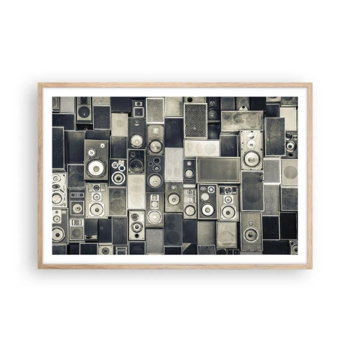 Affiche dans un chêne clair - Poster - Tout va bien - 91x61 cm