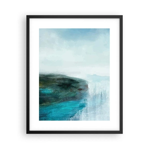 Affiche dans un cadre noir - Poster - Abstraction nautique - 40x50 cm