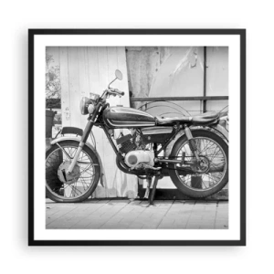 Affiche dans un cadre noir - Poster - Classique au dessus de tout - 60x60 cm