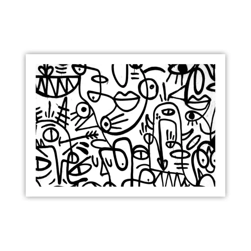 Affiche - Poster - Visages et mirages - 70x50 cm