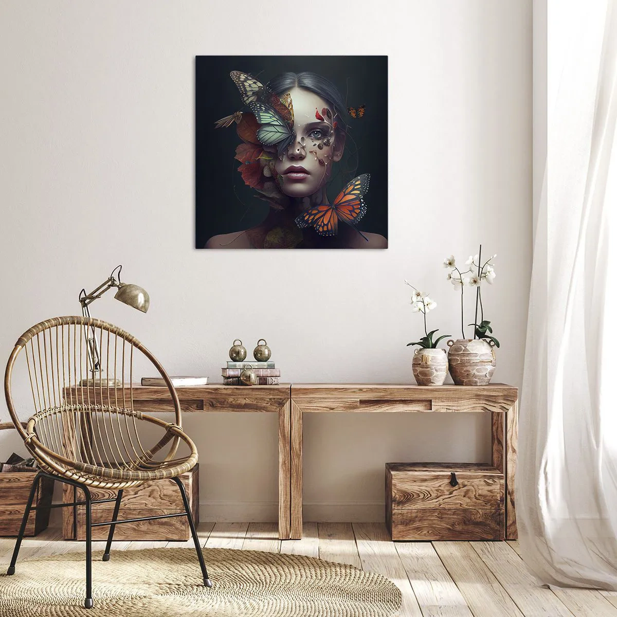 Impression sur toile - Image sur toile - Une merveilleuse métamorphose - 30x30 cm