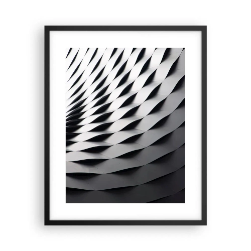 Affiche dans un cadre noir - Poster - A la surface des vagues - 40x50 cm