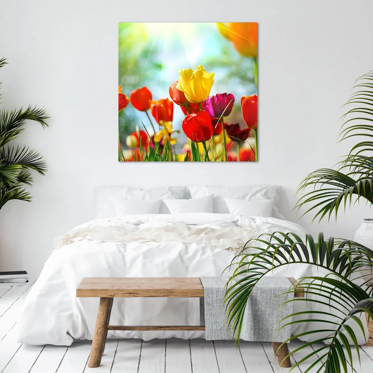 Impression sur toile - Image sur toile - Toutes les couleurs du soleil - 70x70 cm