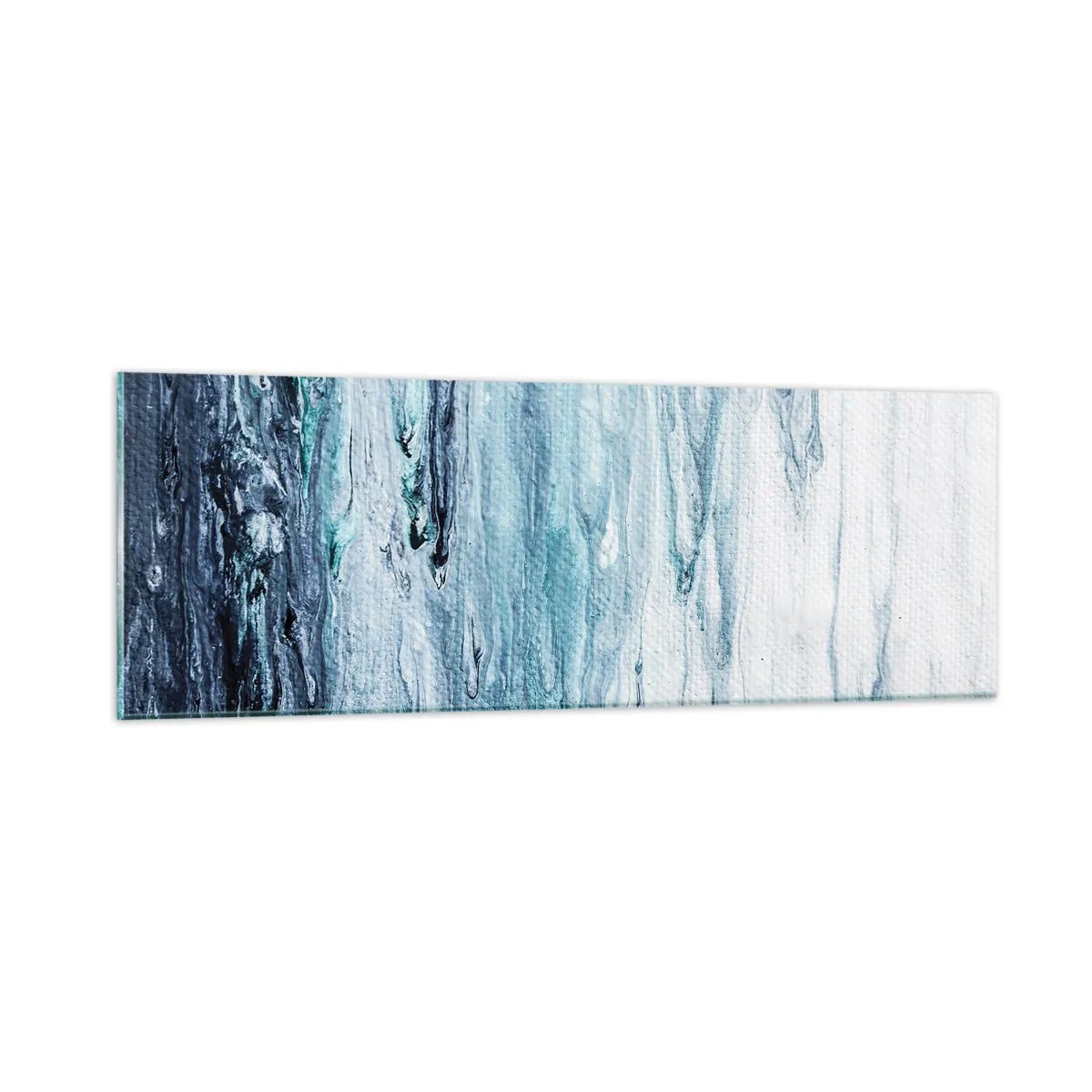 Impression sur verre - Image sur verre - Une glace bleue - 90x30 cm