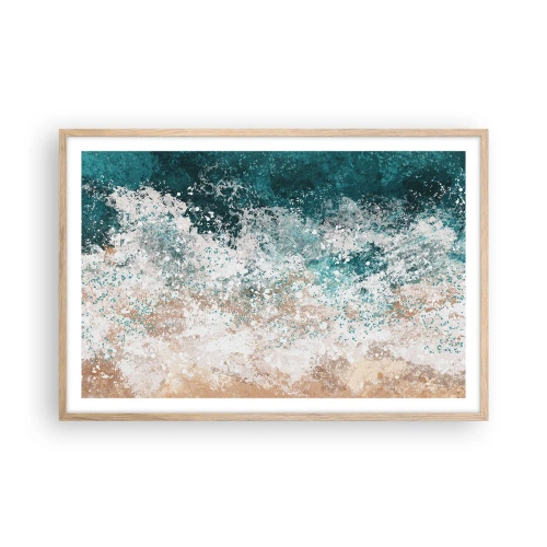 Affiche dans un chêne clair - Poster - Histoires de la mer - 91x61 cm