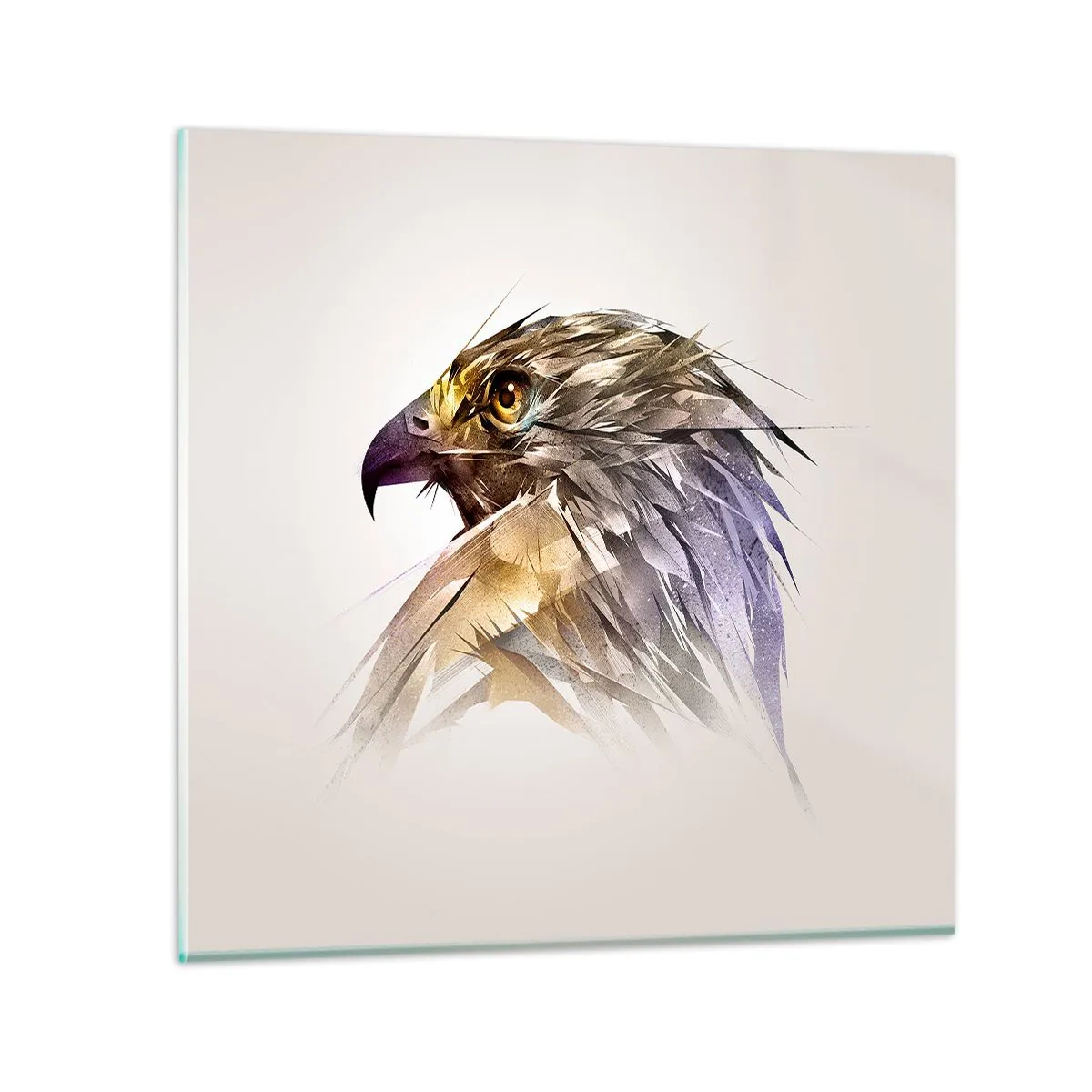 Impression sur verre - Image sur verre - Portrait d'un guerrier - 50x50 cm