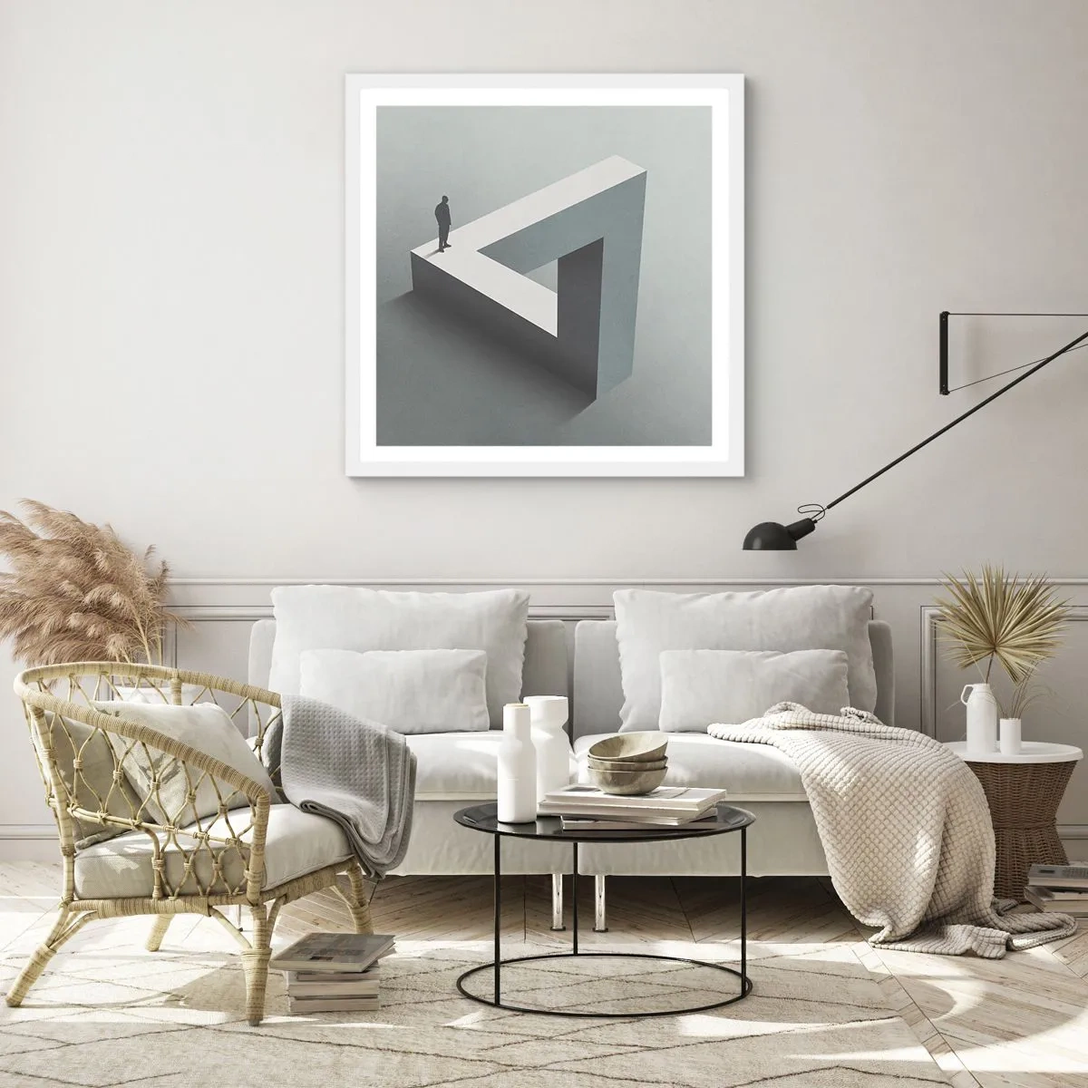 Affiche dans un cadre blanc - Poster - Mais c'est possible - 30x30 cm