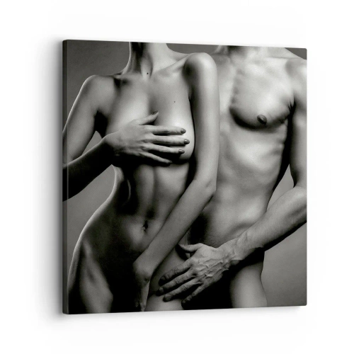 Impression sur toile - Image sur toile - Adam et Eve - 30x30 cm