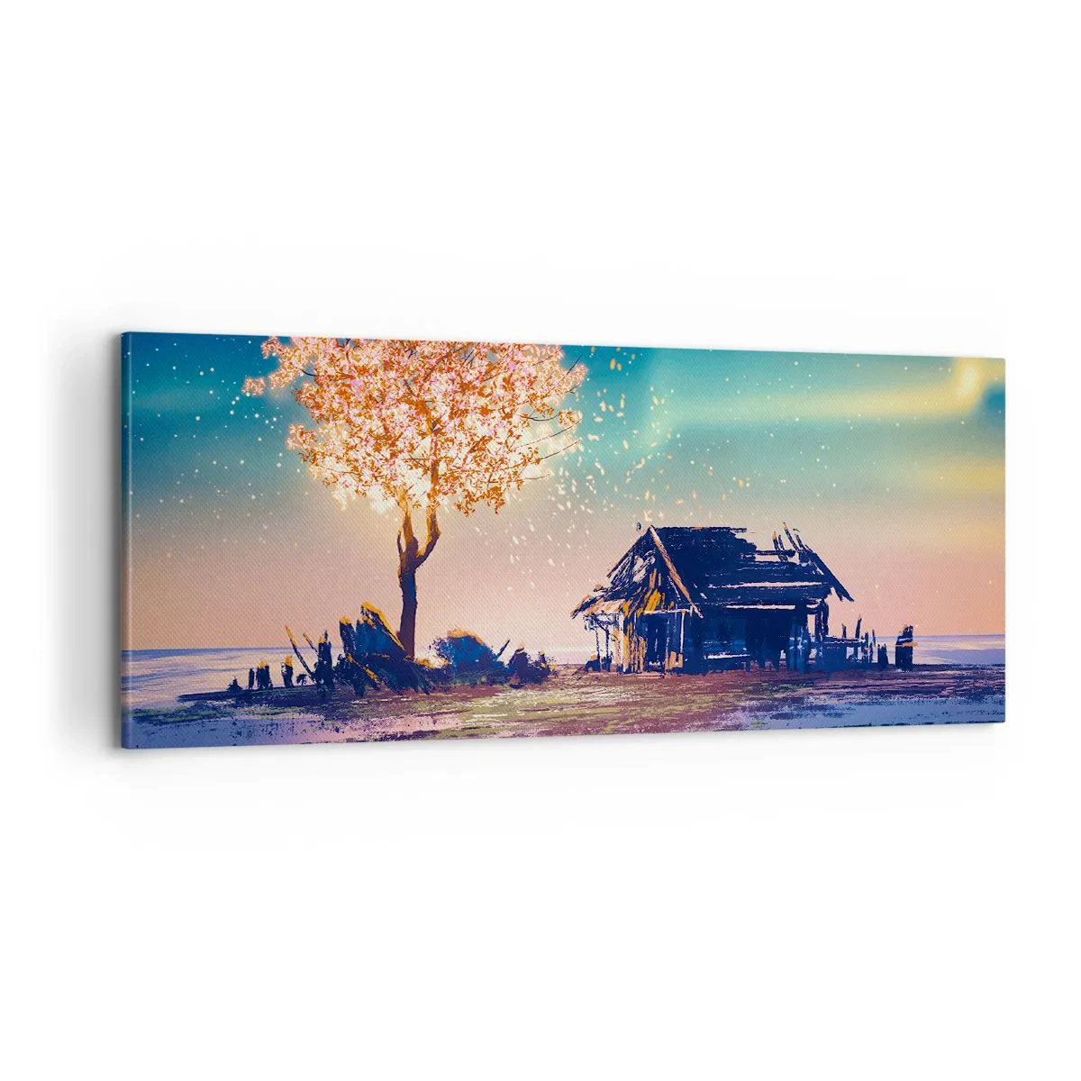 Impression sur toile - Image sur toile - La nature ne passe pas - 100x40 cm