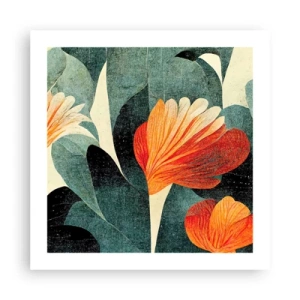 Affiche - Poster - La chaleur des tropiques et la fraîcheur de la verdure - 50x50 cm