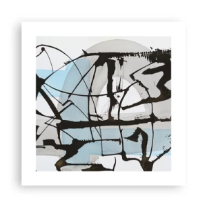 Affiche - Poster - Bleu malgré tout - 40x40 cm