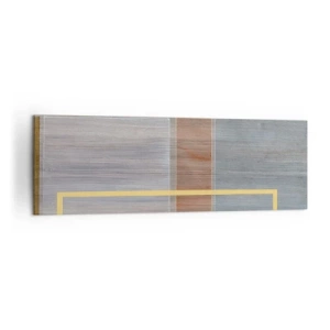 Impression sur toile - Image sur toile - Composition géométrique aux couleurs pastel avec des rectangles - 160x50cm - Simple et calme - Décoration murale moderne pour le salon et la chambre ARTTOR