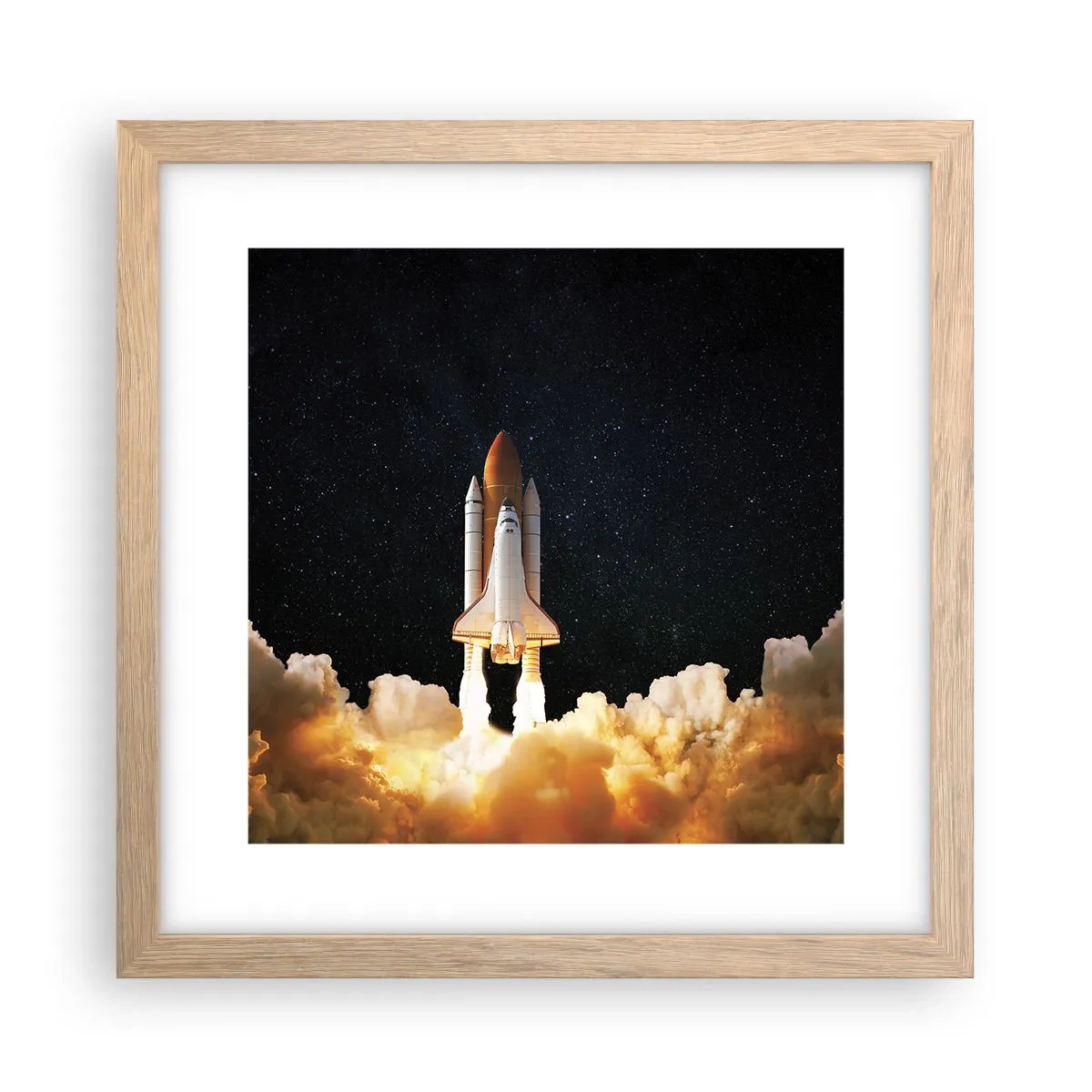 Affiche dans un chêne clair - Poster - Ad astra! - 30x30 cm