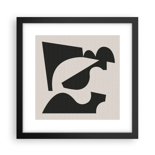 Affiche dans un cadre noir - Poster - À monter soi-même - 30x30 cm