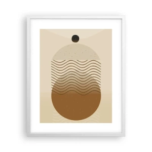 Affiche dans un cadre blanc - Poster - Sur l'origine des figures géométriques - 40x50 cm