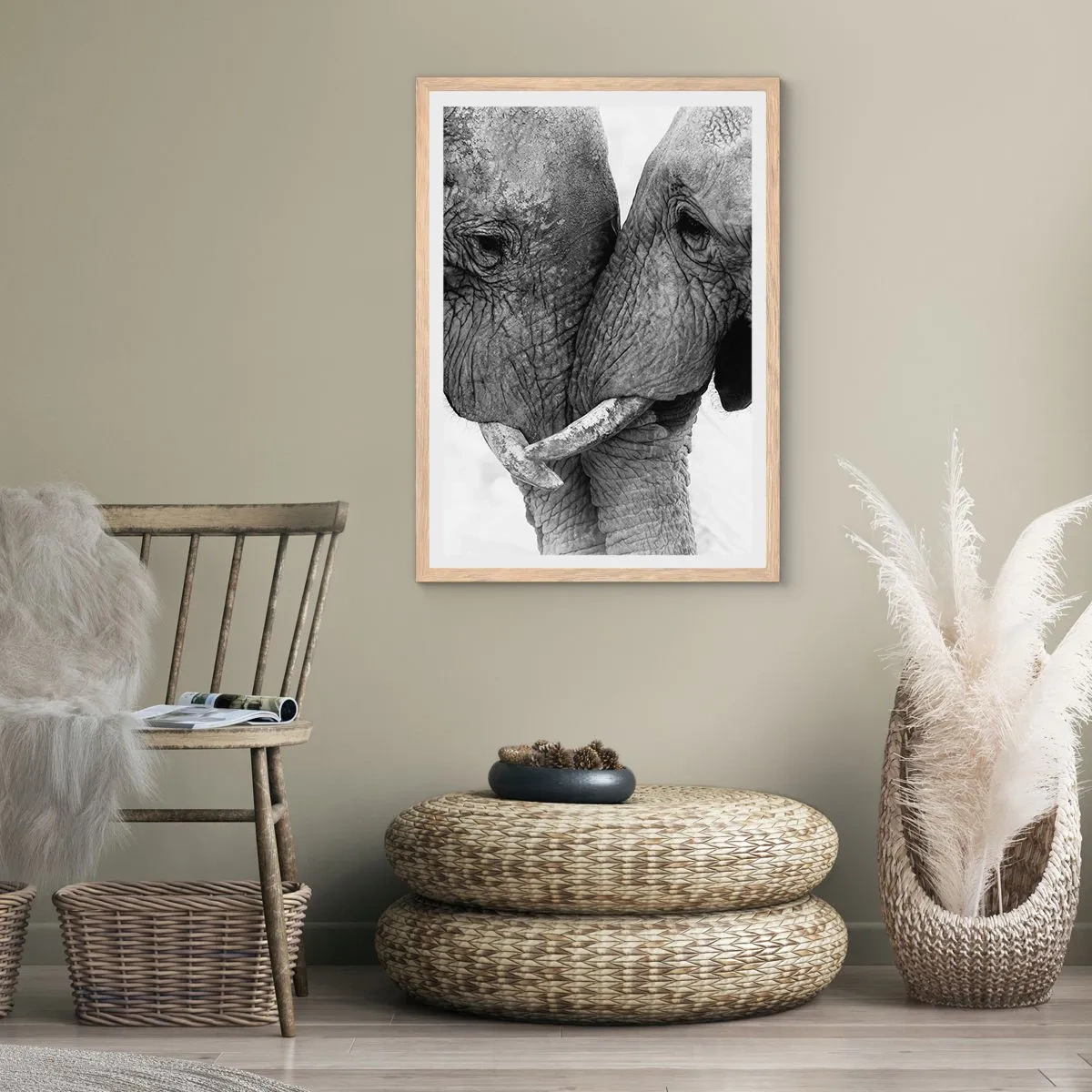 Affiche dans un chêne clair - Poster - Confession sincère - 40x50 cm