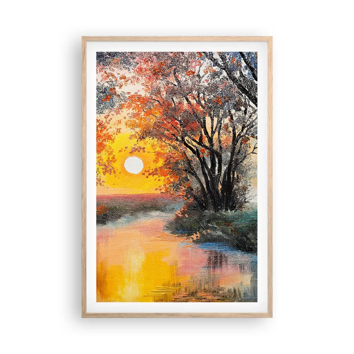 Affiche dans un chêne clair - Poster - Climats de printemps - 61x91 cm