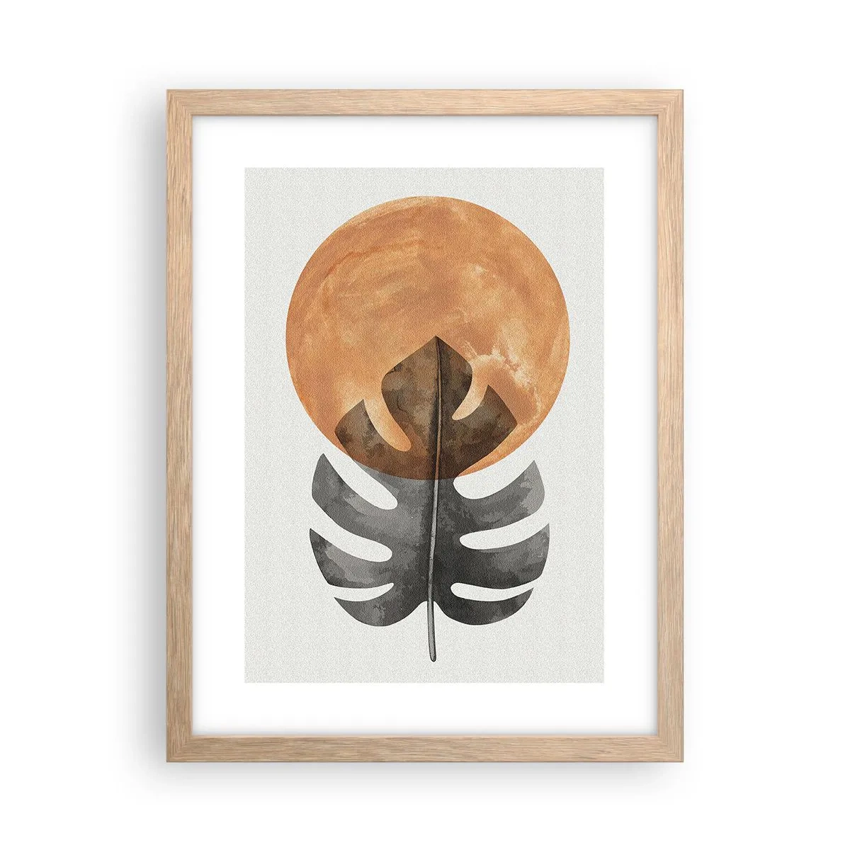 Affiche dans un chêne clair - Poster - Toujours le soleil - 30x40 cm