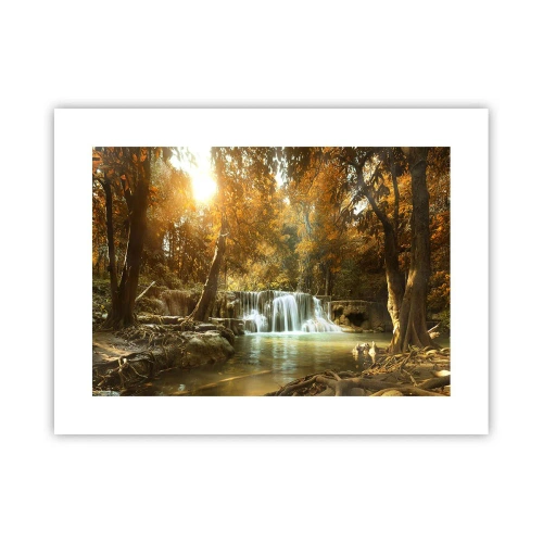 Affiche - Poster - Cascade du parc - 40x30 cm