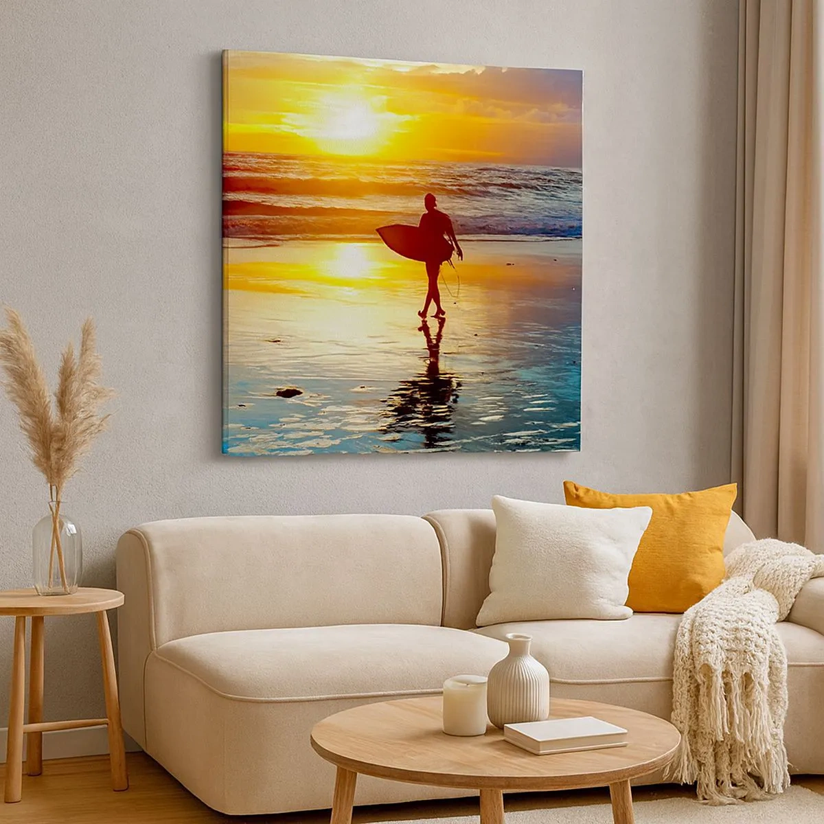 Impression sur toile - Image sur toile - Le retour du guerrier - 30x30 cm