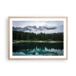 Affiche dans un chêne clair - Poster - Chut, chut, ne réveillons pas l'eau qui dort - 70x50 cm