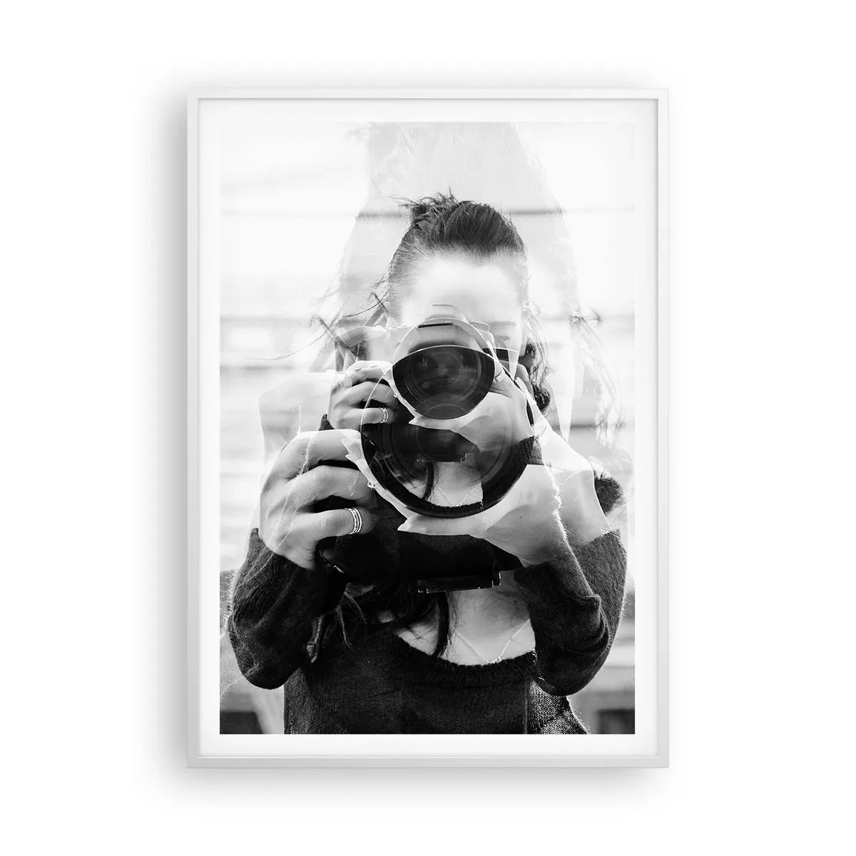 Affiche dans un cadre blanc - Poster - Créateur et matériel - 70x100 cm