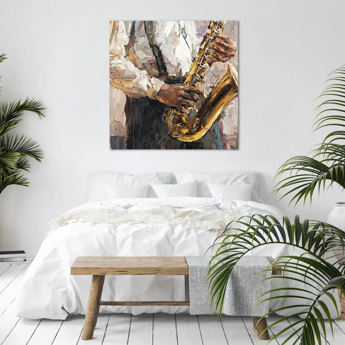 Impression sur toile - Image sur toile - C'est l'heure du solo - 50x50 cm