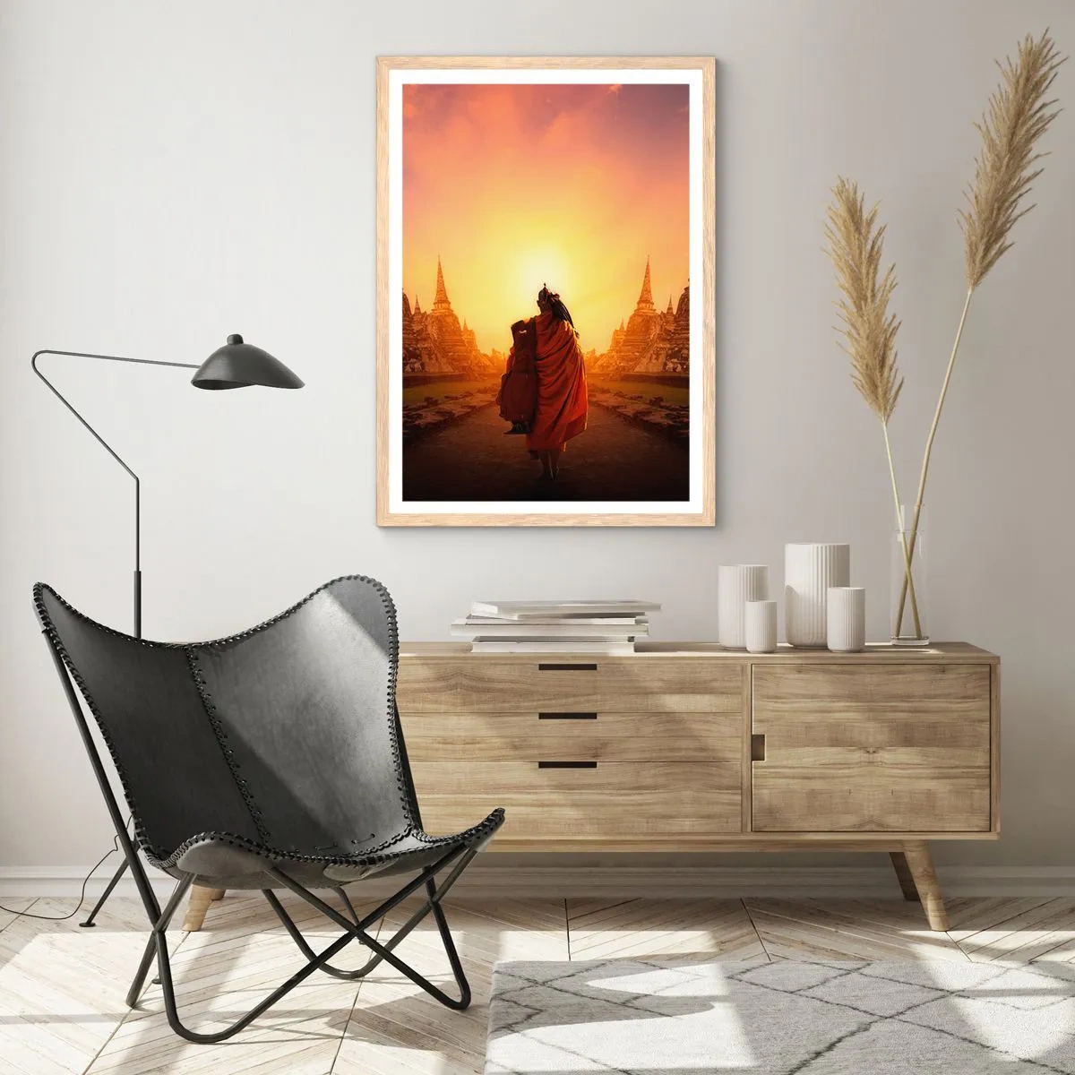 Affiche dans un chêne clair - Poster - En paix pour l'éternité - 40x50 cm