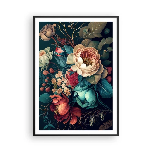 Affiche dans un cadre noir - Poster - le charme du 19ème siècle - 70x100 cm