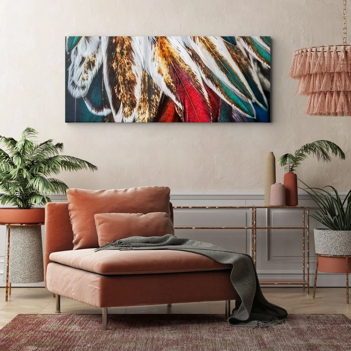 Impression sur toile - Image sur toile - Secrets de vol - 90x30 cm