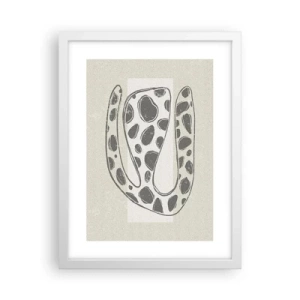 Affiche dans un cadre blanc - Poster - Une étrange créature - 30x40 cm