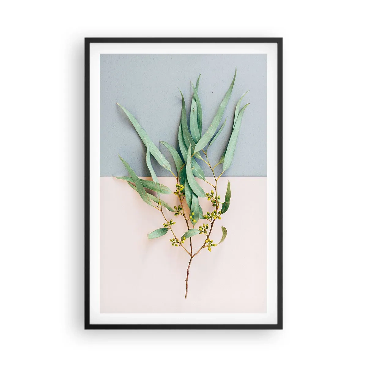 Affiche dans un cadre noir - Poster - Subtilité pastel - 61x91 cm
