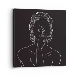 Impression sur toile - Image sur toile - La beauté s'épanouit en silence - 30x30 cm