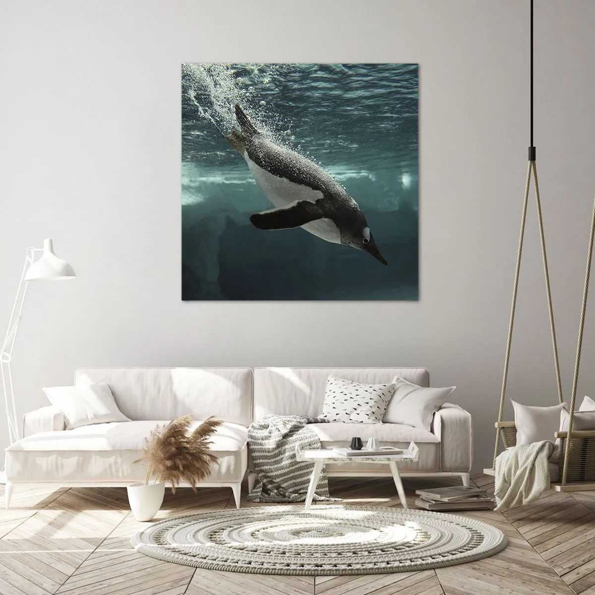 Impression sur toile - Image sur toile - Bienvenue dans mon monde - 70x70 cm