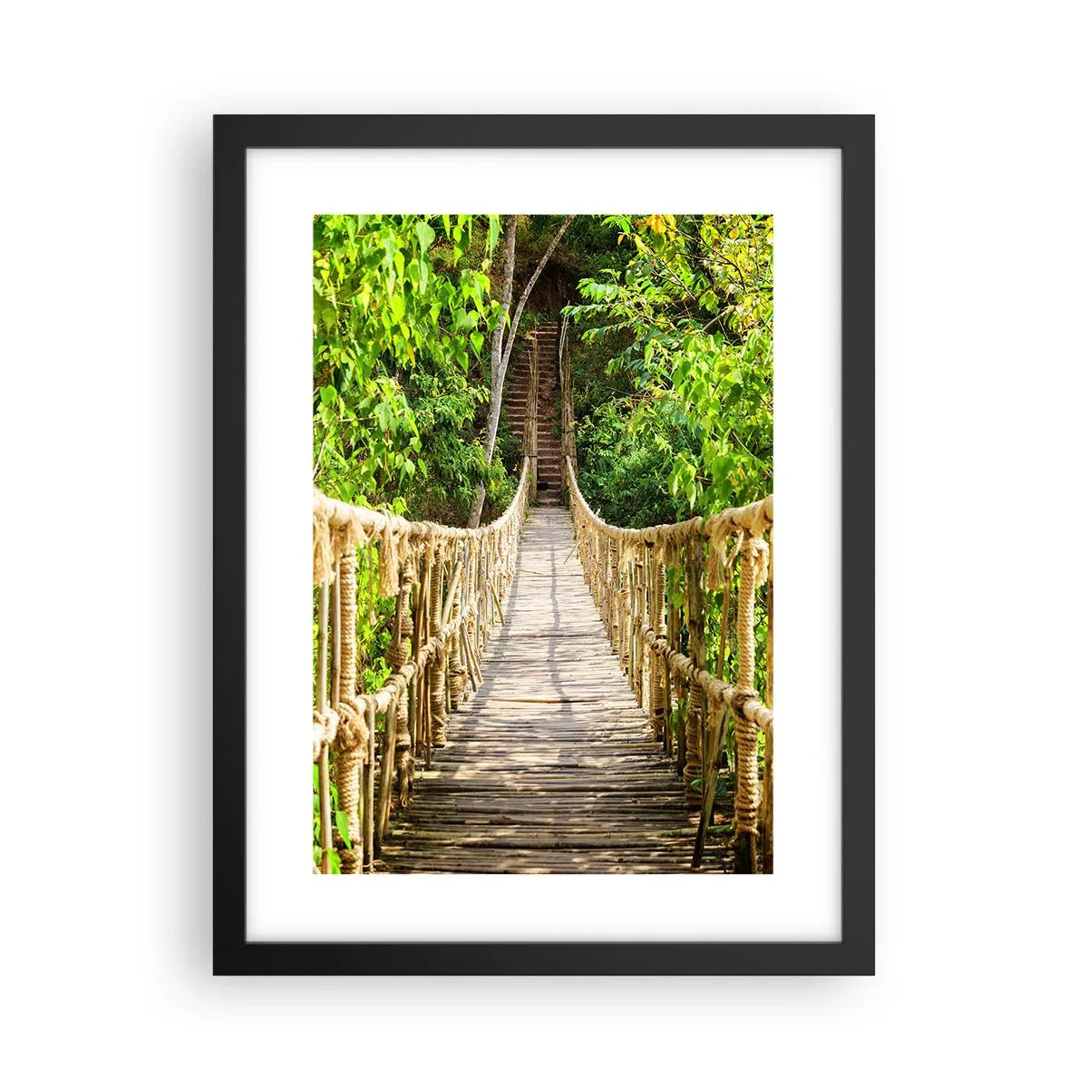 Affiche dans un cadre noir - Poster - Suspendu dans la nature - 30x40 cm
