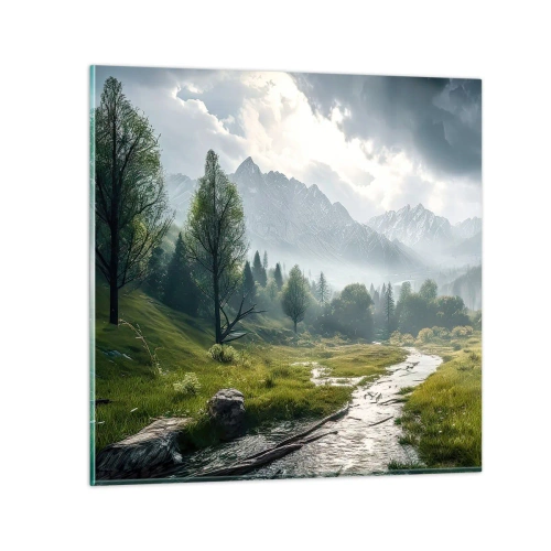 Impression sur verre - Image sur verre - Aller et retour - 40x40 cm