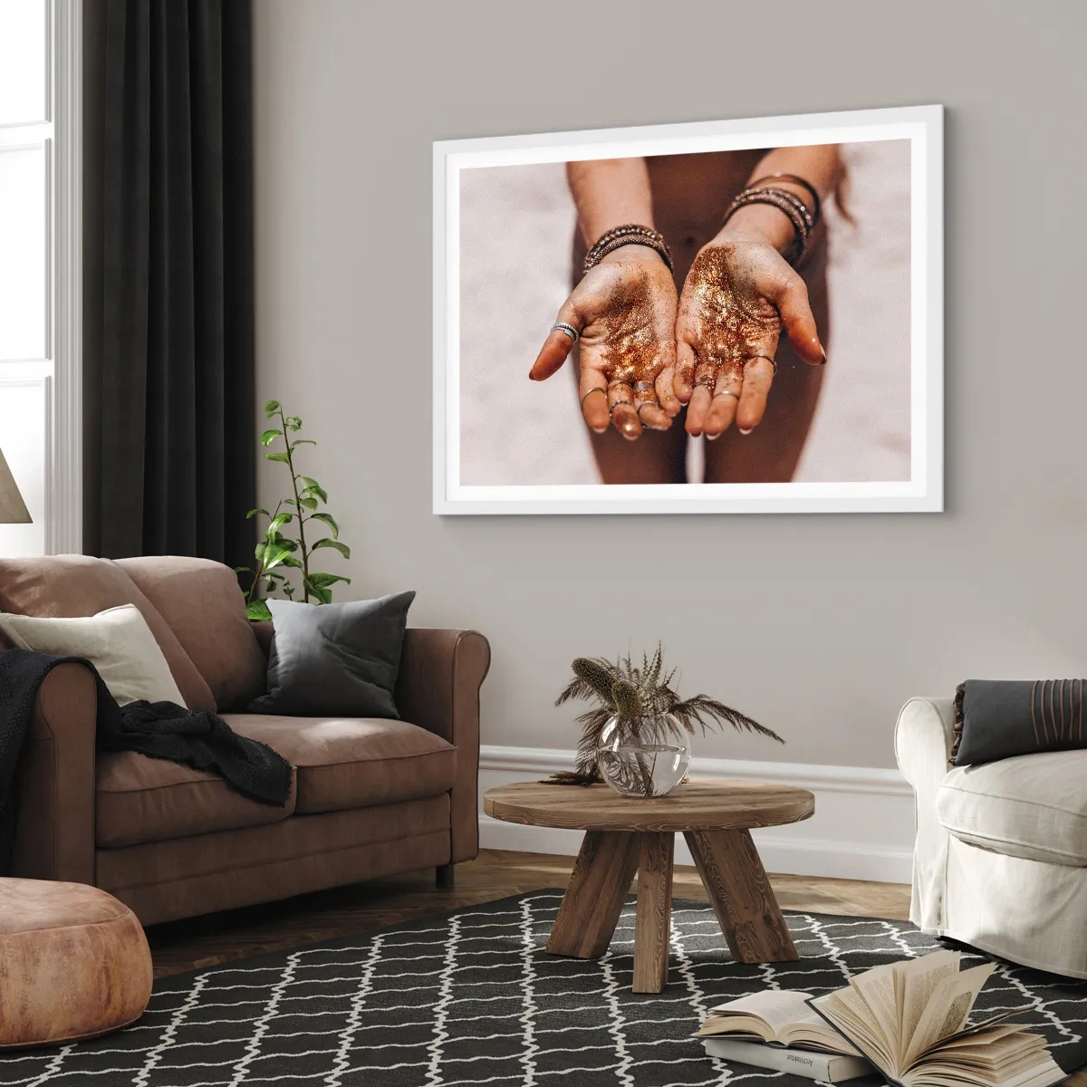 Affiche dans un cadre blanc - Poster - Un don pour vous - 100x70 cm