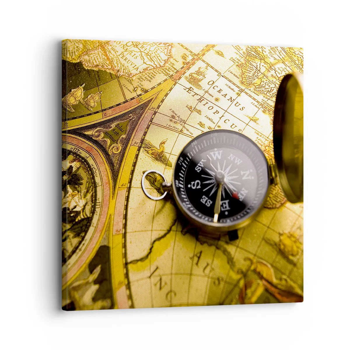 Impression sur toile - Image sur toile - Ou peut-être jusqu'au bout du monde ? - 30x30 cm