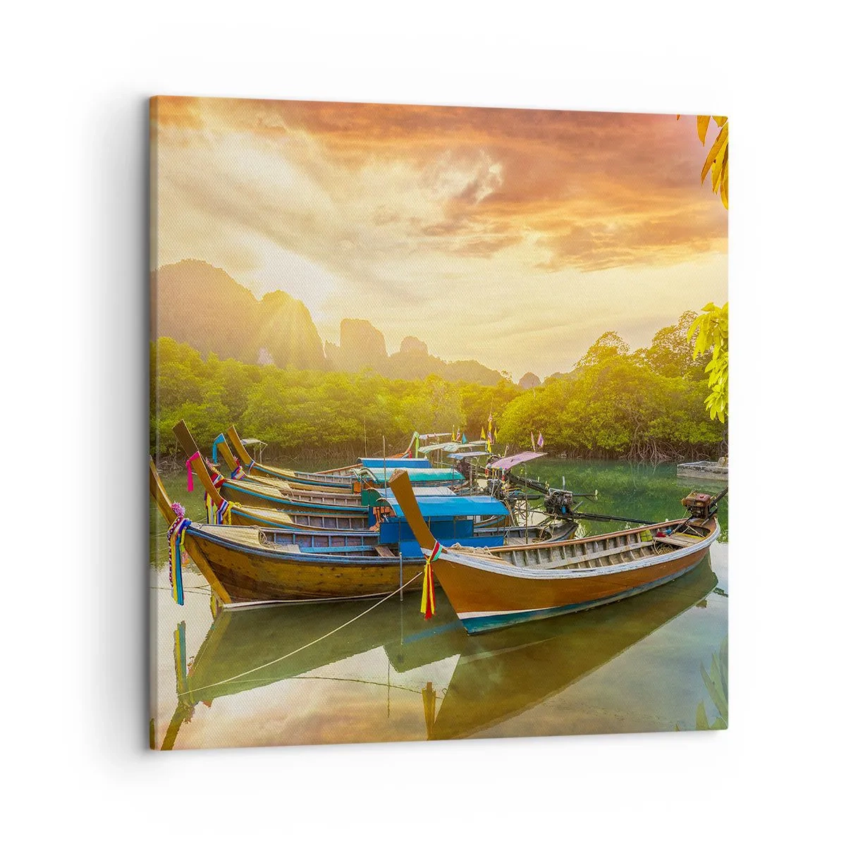 Impression sur toile - Image sur toile - Avant une journée chargée - 50x50 cm