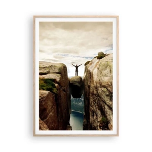 Affiche dans un chêne clair - Poster - Comment vous sentez-vous§ - 70x100 cm