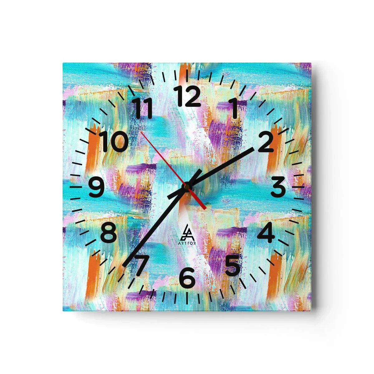 Horloge murale - Pendule murale - Labyrinthe reluisant - 30x30 cm